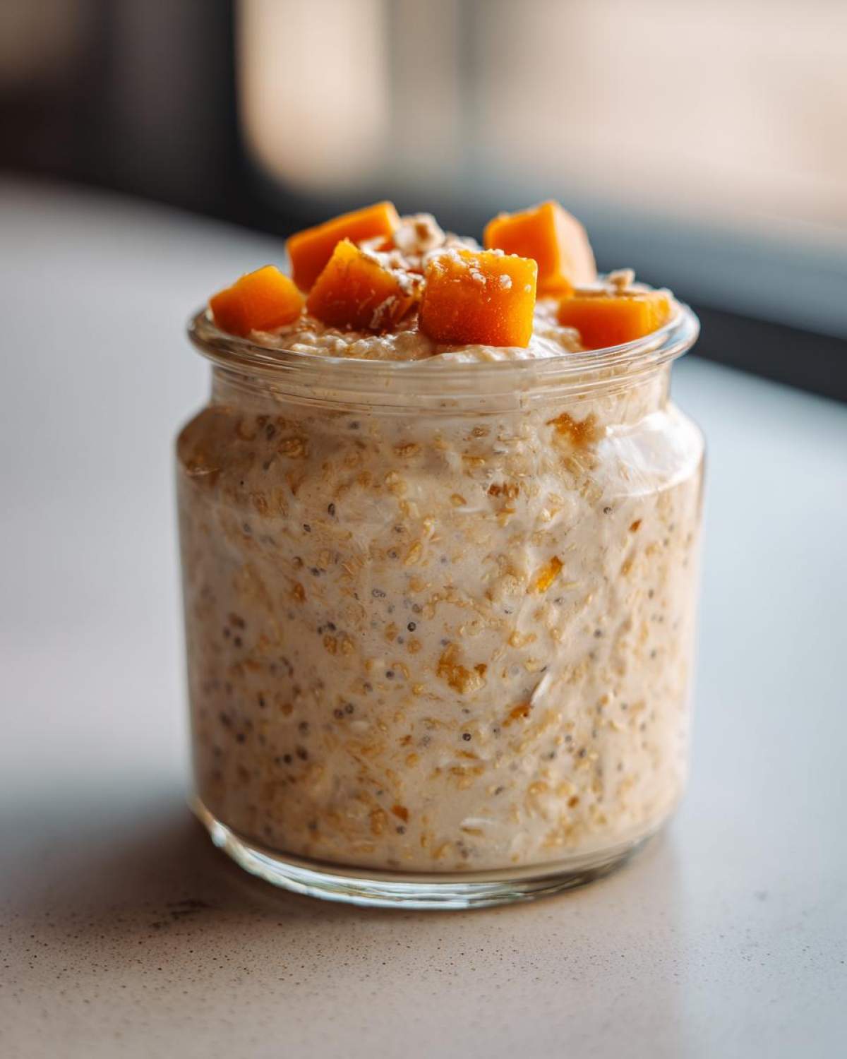 Overnight Oats with Persimmon and Ginger - detail 2