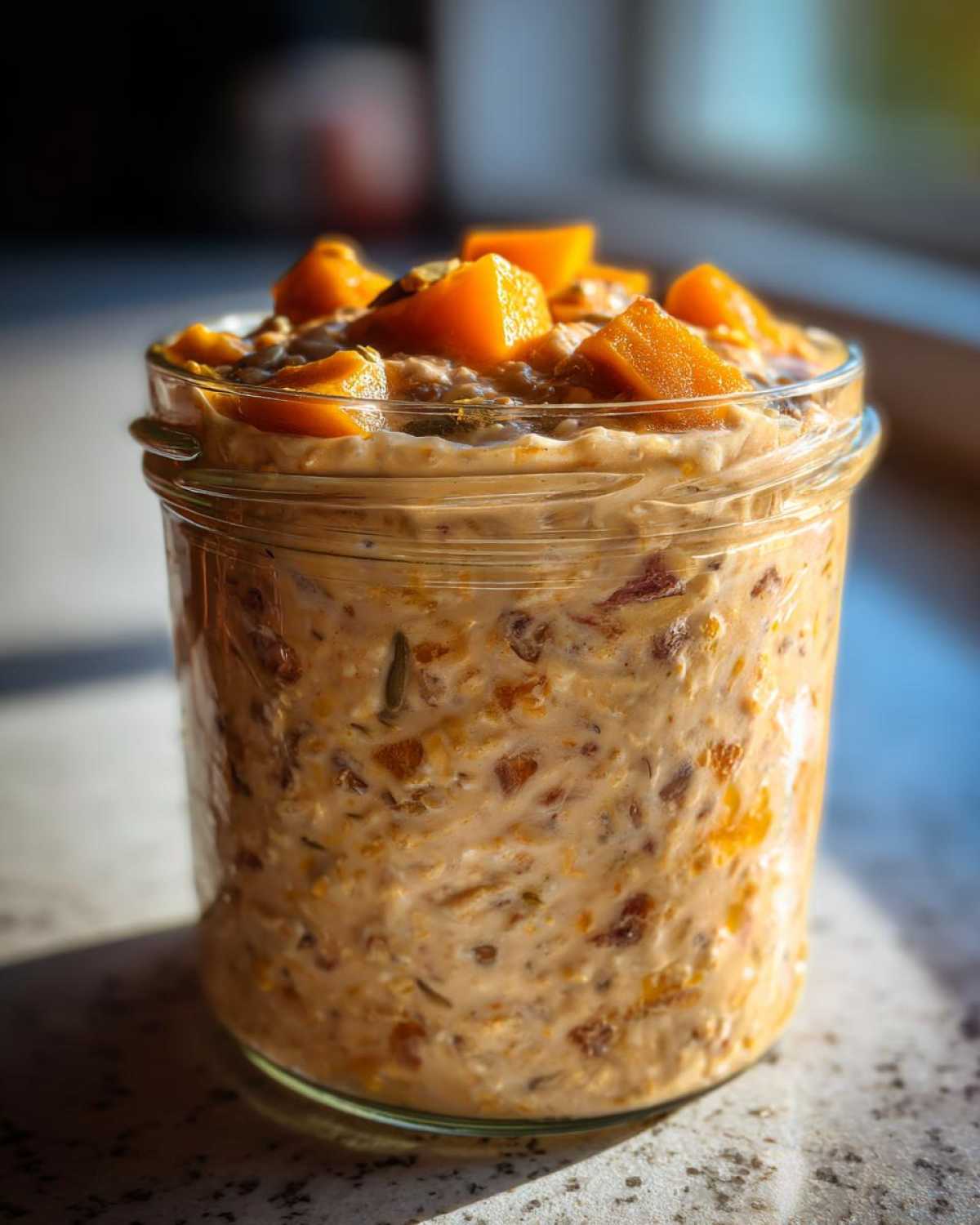 Overnight Oats with Persimmon and Ginger - detail 3