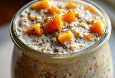 Overnight Oats with Persimmon and Ginger