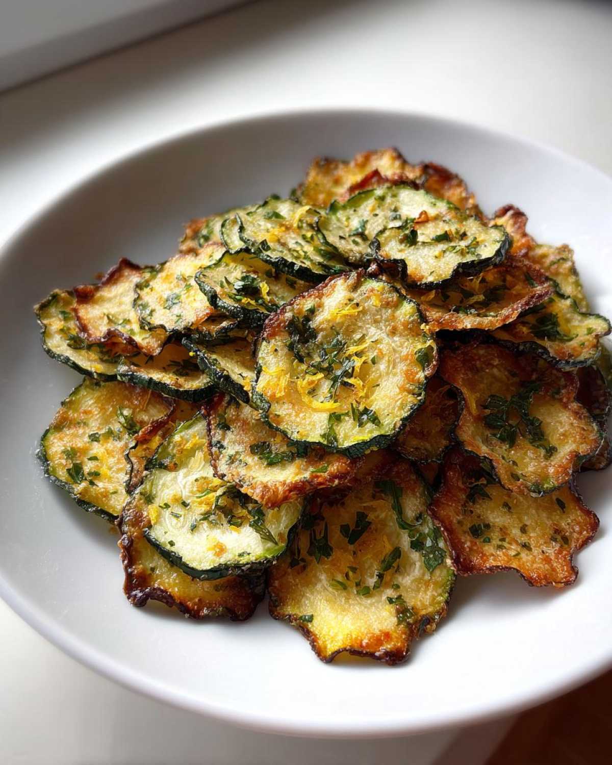Parsley Lemon Zucchini Chips - detail 3