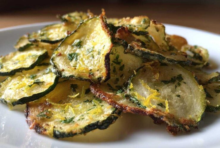 Parsley Lemon Zucchini Chips