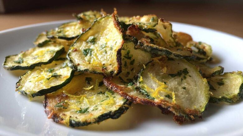 Parsley Lemon Zucchini Chips
