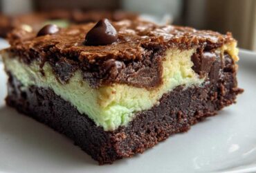 Peppermint Cream Cheese Brownies