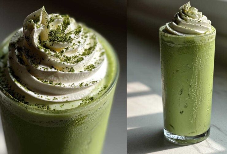 Peppermint Matcha Frappuccino