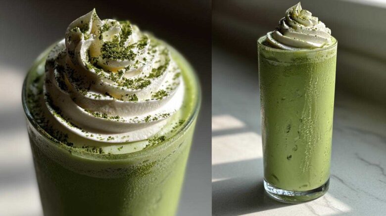 Peppermint Matcha Frappuccino