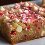 Peppermint White Chocolate Blondies