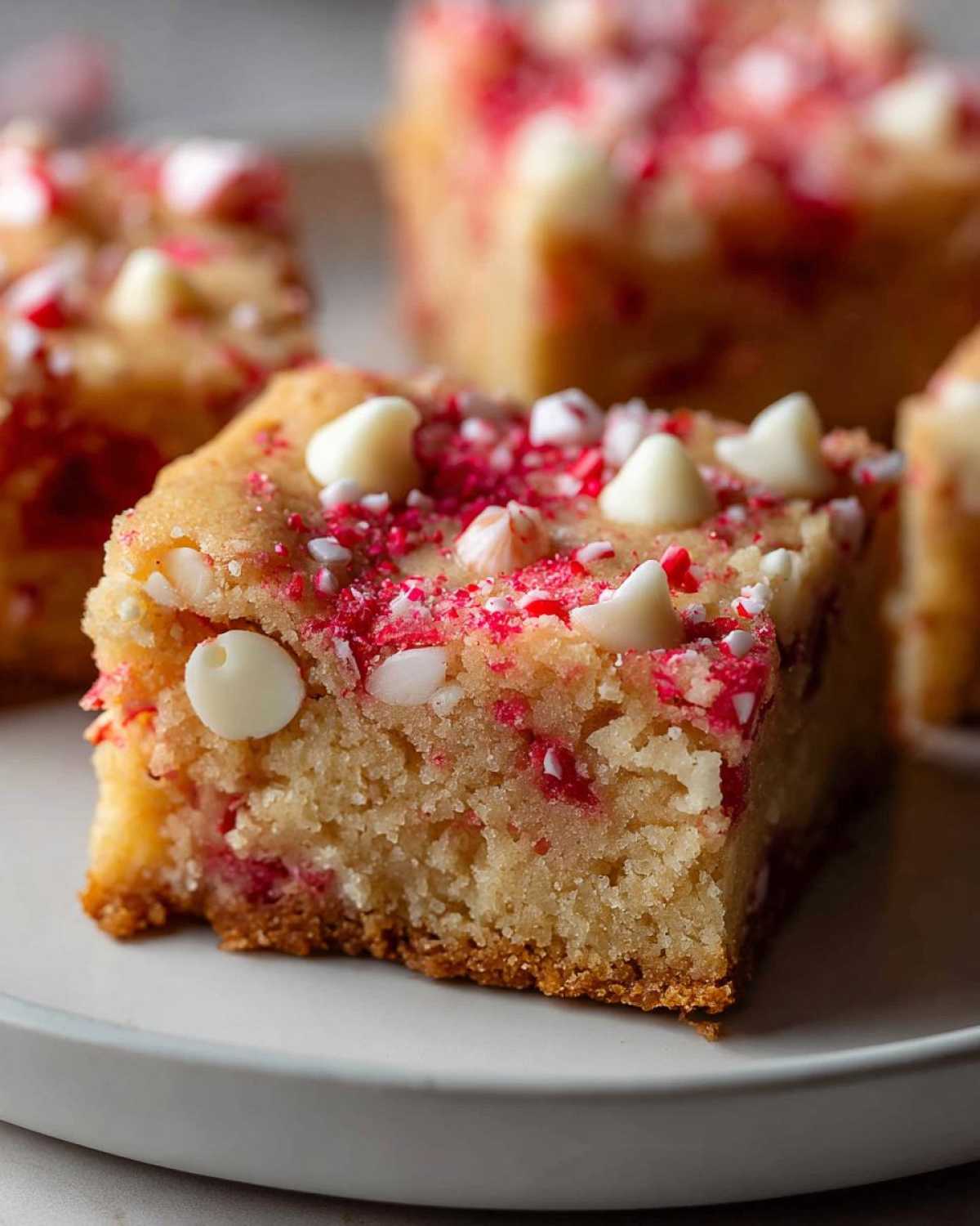 Peppermint White Chocolate Blondies - detail 3