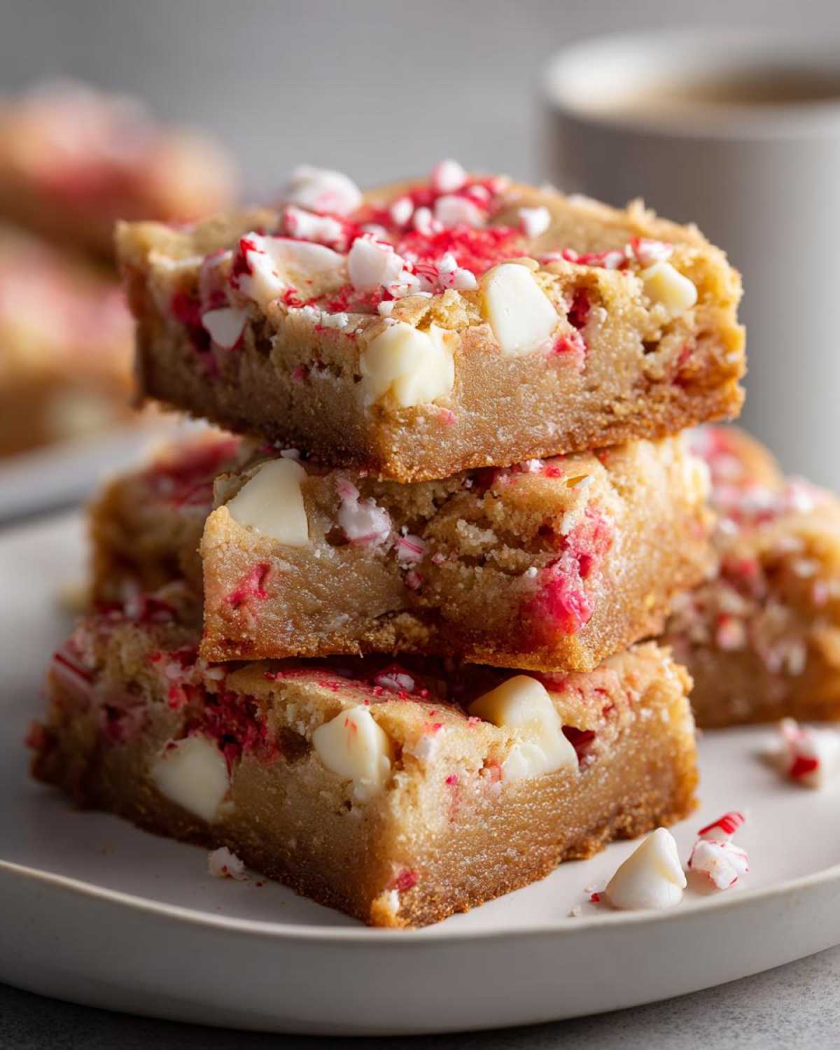 Peppermint White Chocolate Blondies - detail 4