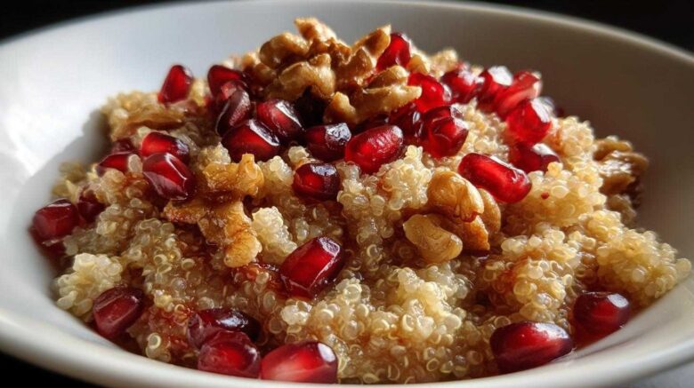 Pomegranate Quinoa Breakfast Bowl