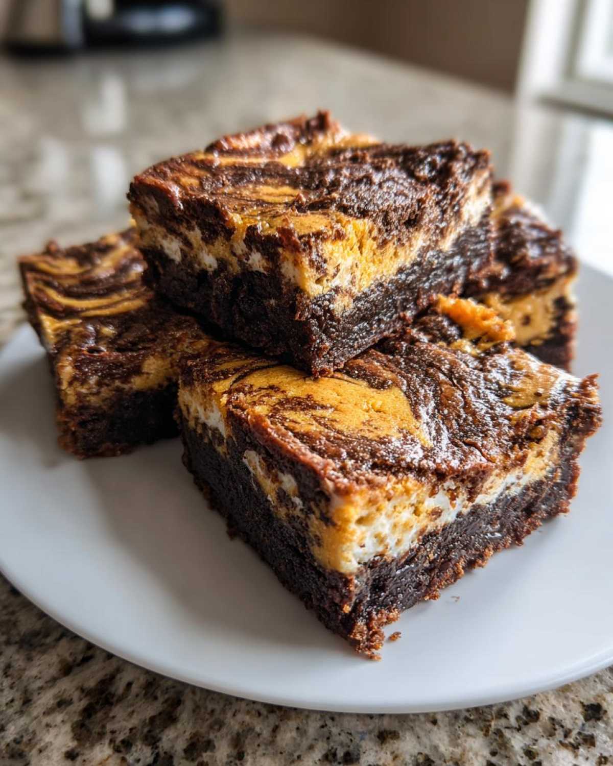 Pumpkin Cheesecake Brownie Bars - detail 1