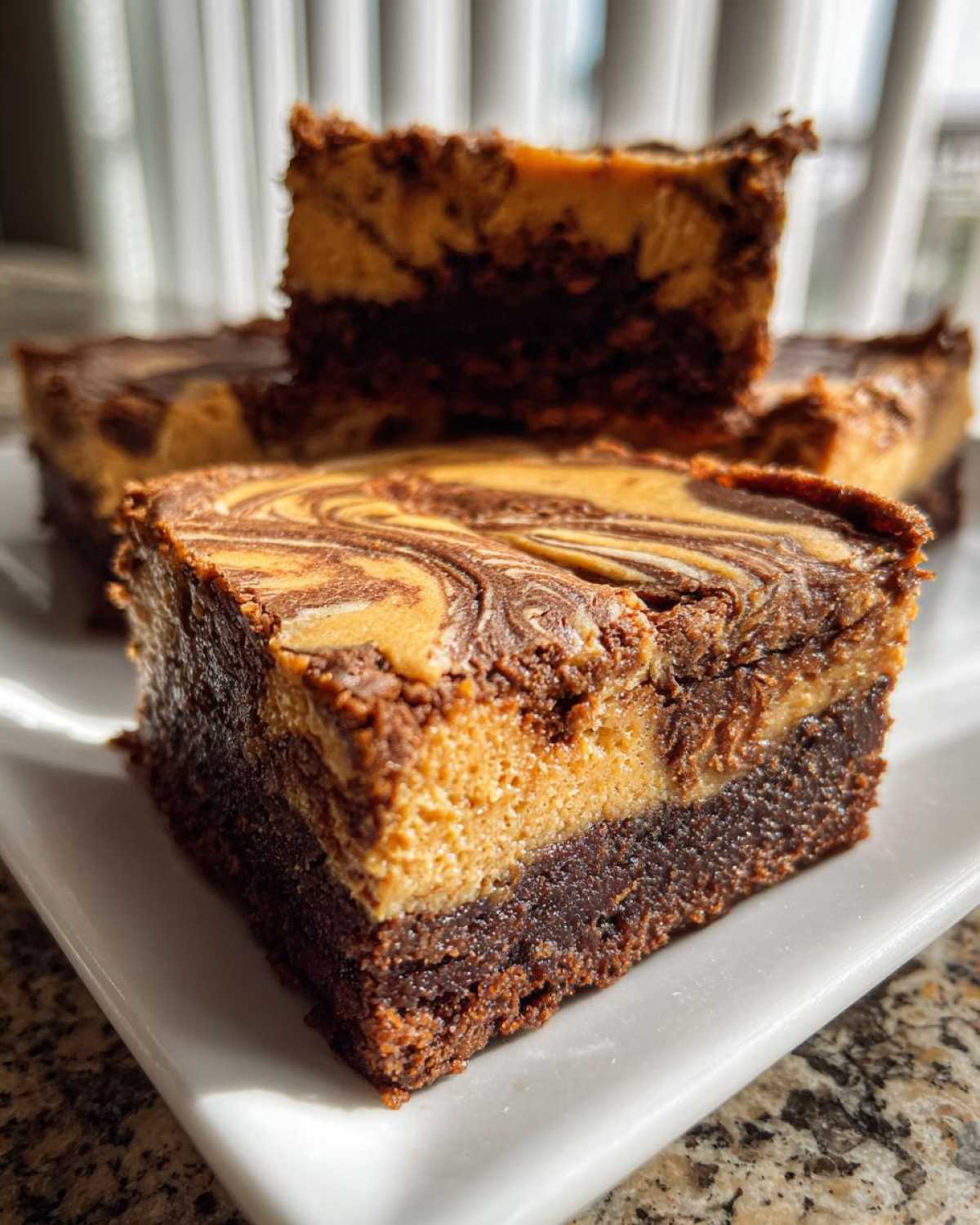 Pumpkin Cheesecake Brownie Bars - detail 3