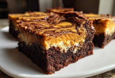 Pumpkin Cheesecake Brownie Bars