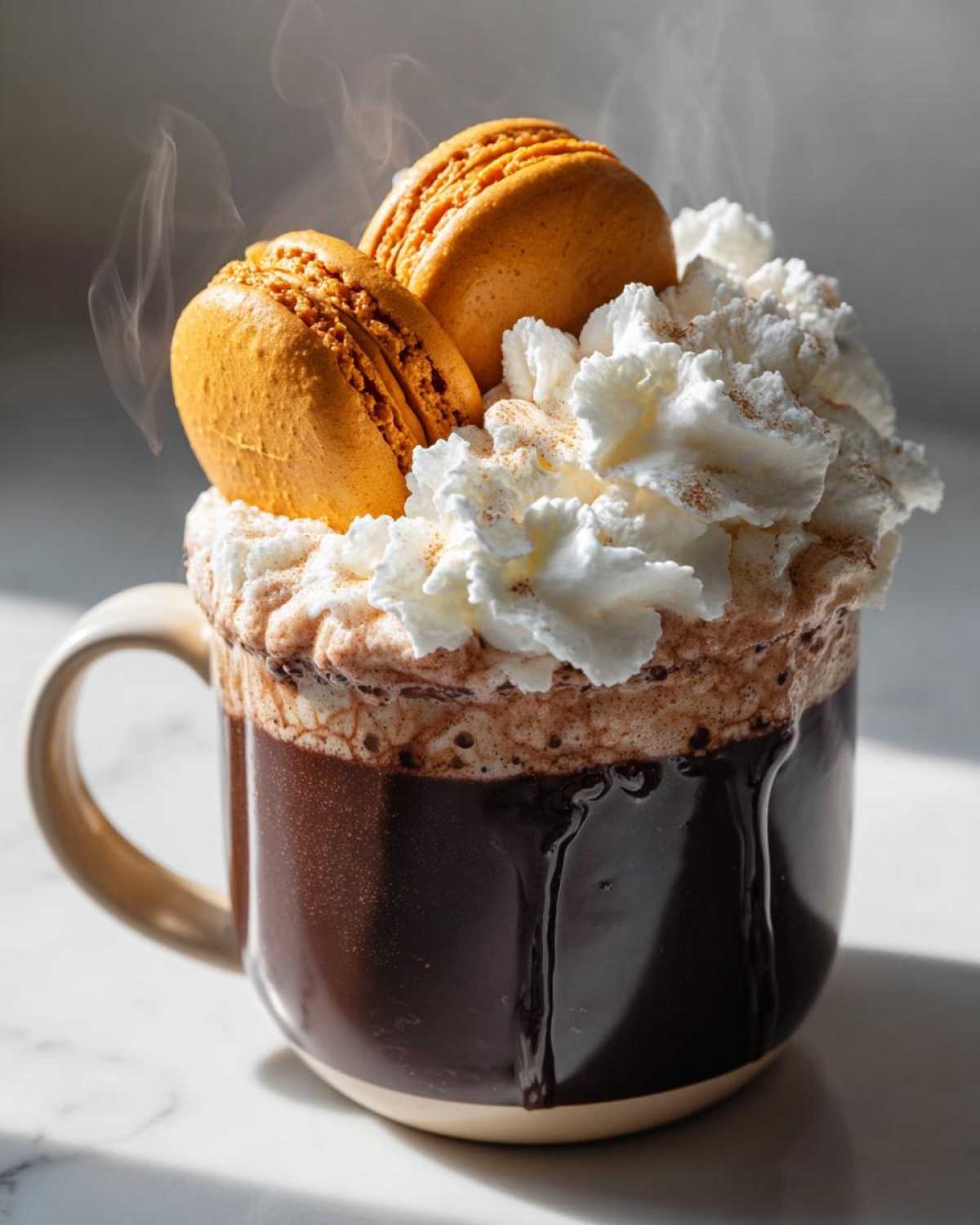Pumpkin Spice Macaron Hot Chocolate - detail 1