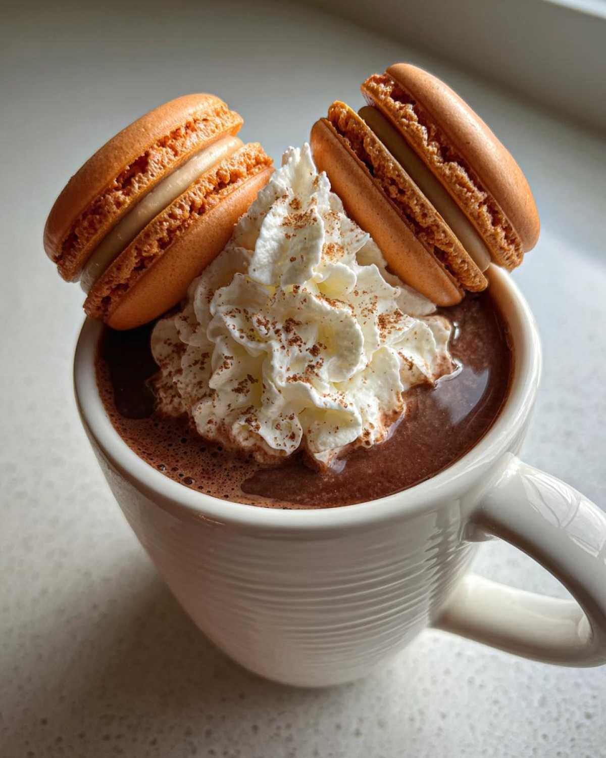 Pumpkin Spice Macaron Hot Chocolate - detail 2