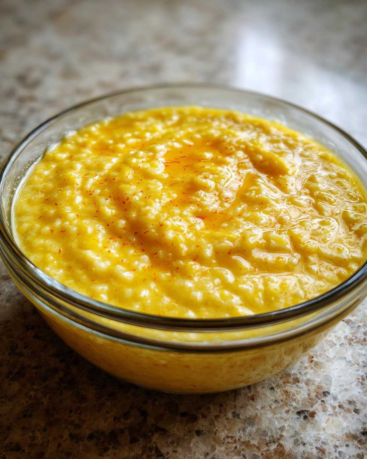 Saffron Rosewater Rice Pudding - detail 1
