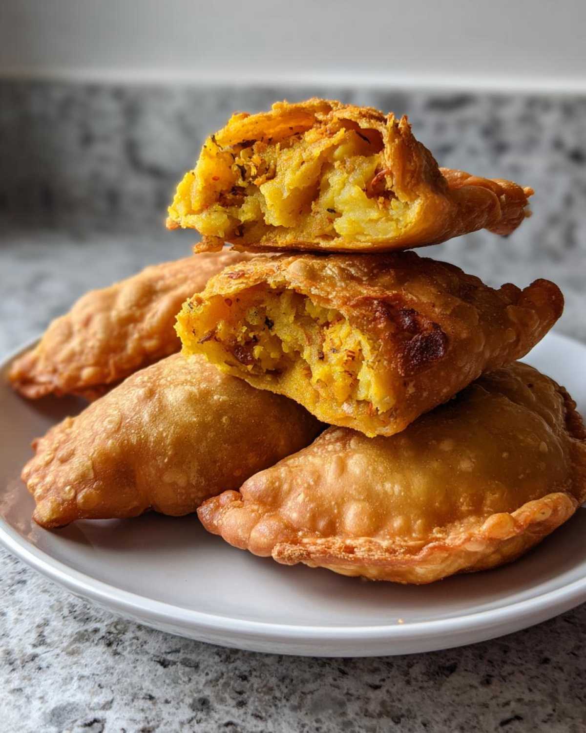 Saffron and Turmeric Samosas - detail 2
