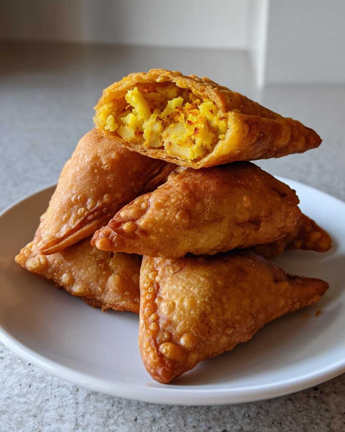 Saffron and Turmeric Samosas - detail 3