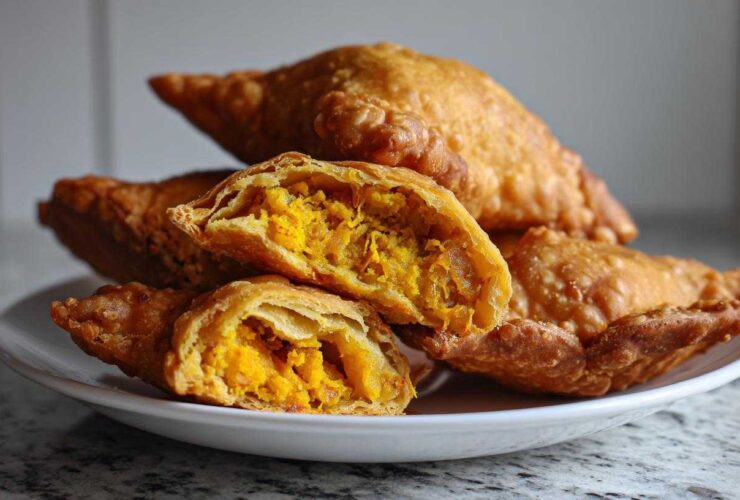 Saffron and Turmeric Samosas
