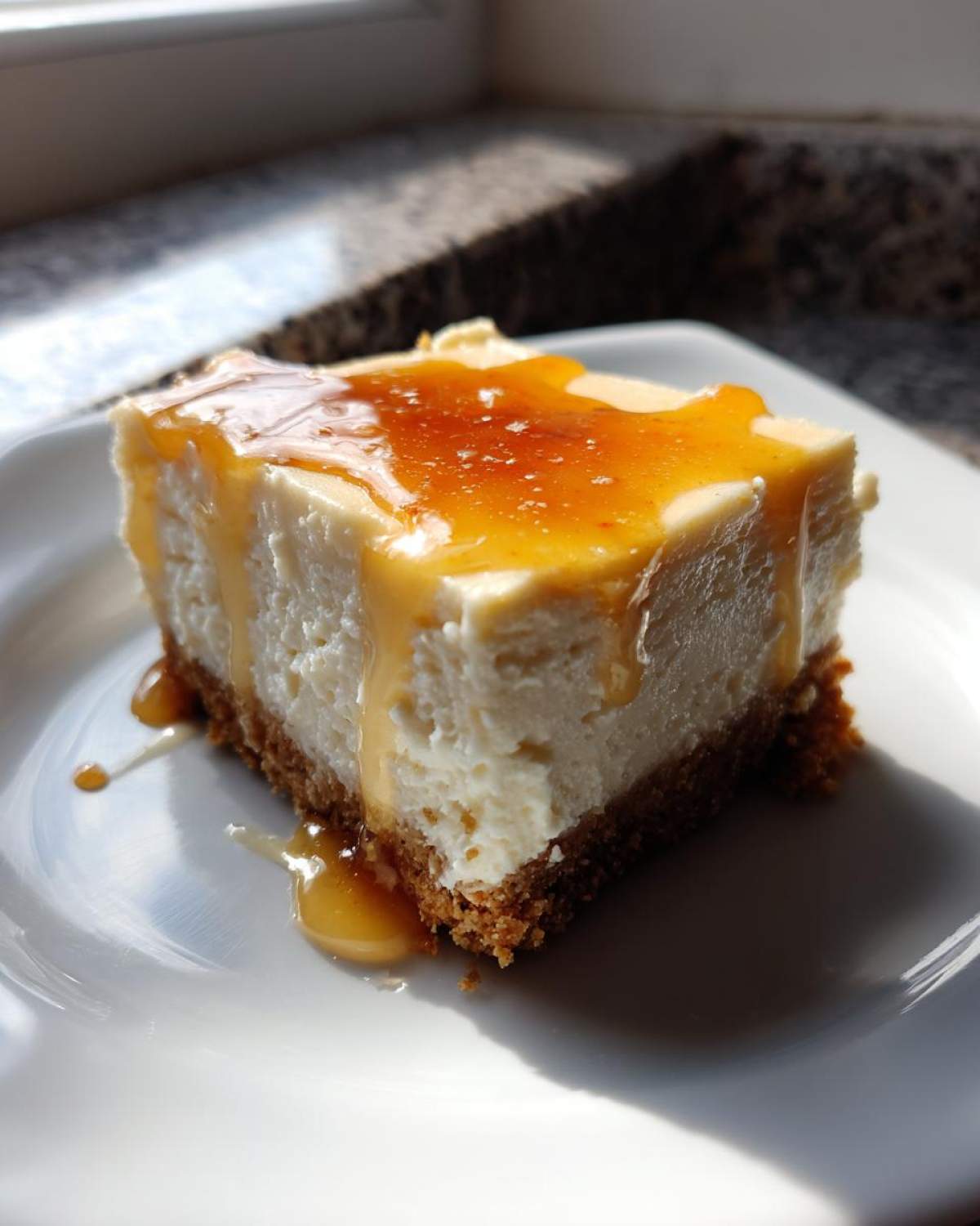 Salted Honey Cheesecake Bars - detail 1