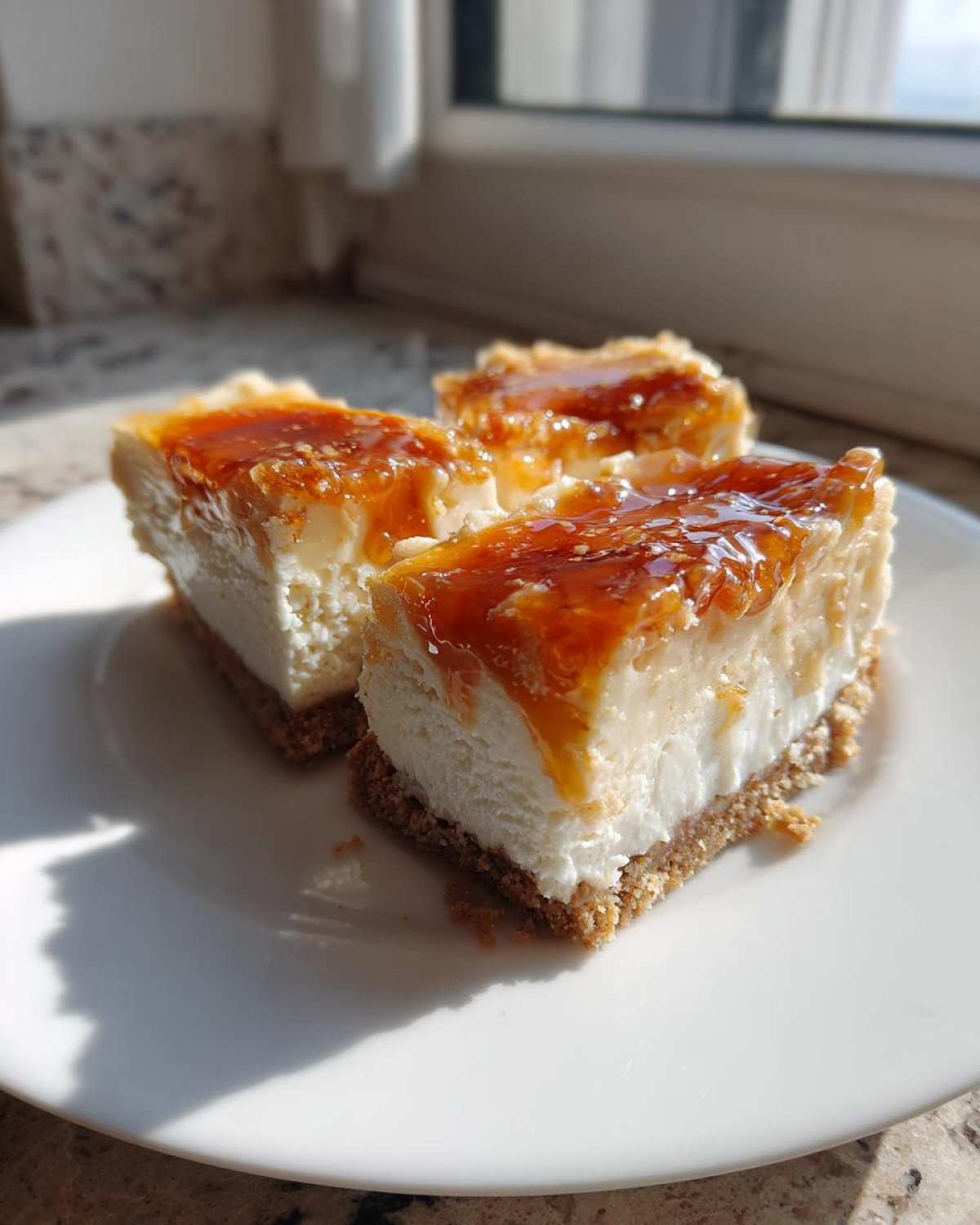 Salted Honey Cheesecake Bars - detail 3