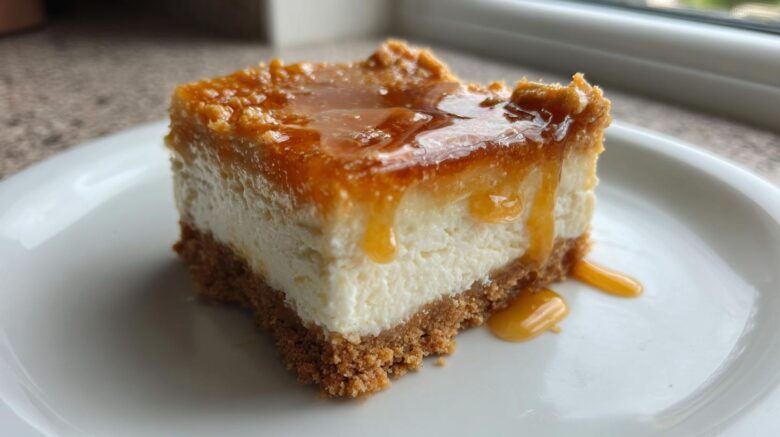Salted Honey Cheesecake Bars