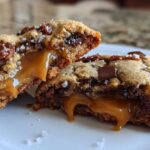 Salted Pretzel Caramel Stuffed Cookies