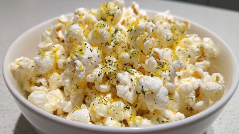 Savory Lemon Herb Popcorn