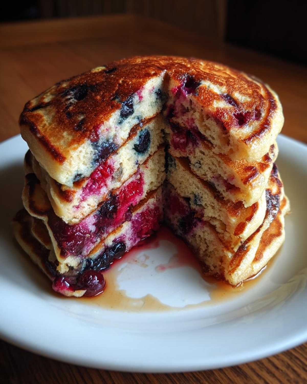 Sourdough Berry Protein Pancakes - detail 1