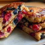 Sourdough Berry Protein Pancakes