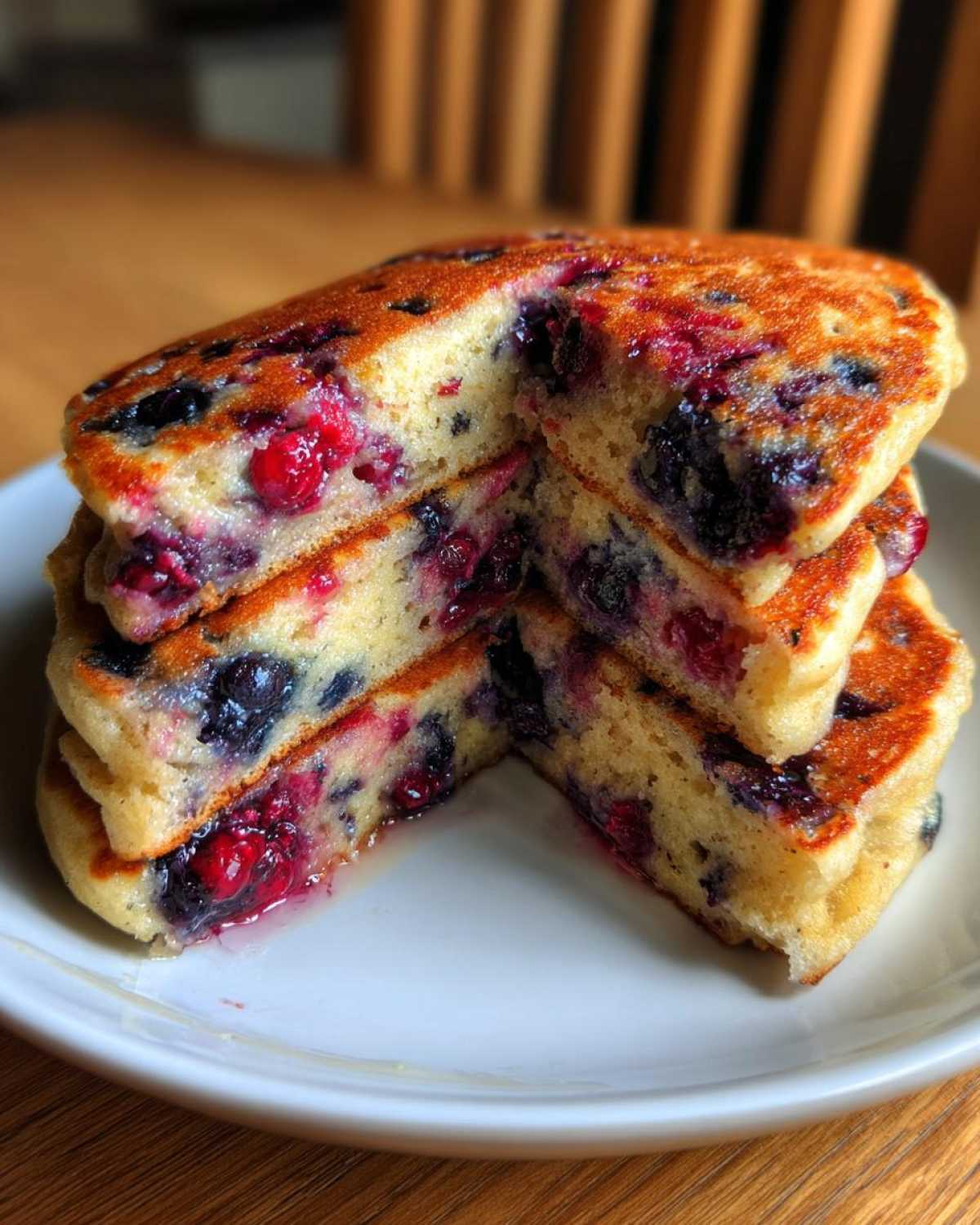 Sourdough Berry Protein Pancakes - detail 2