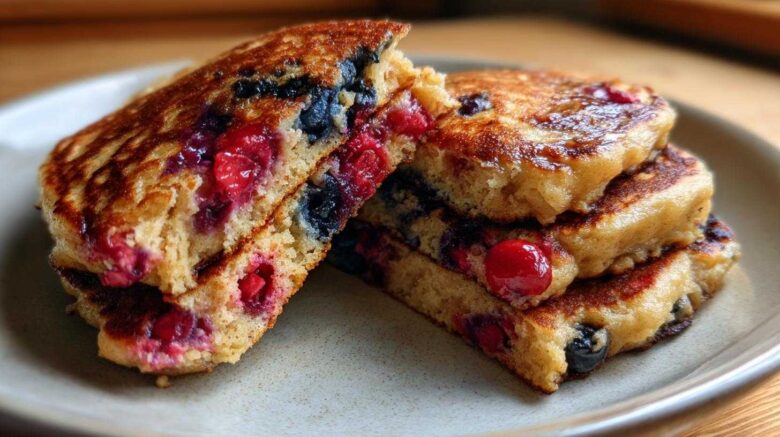Sourdough Berry Protein Pancakes