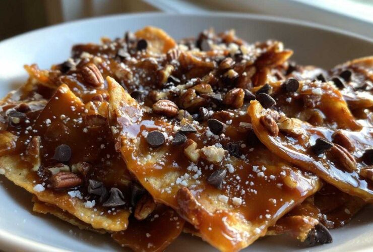 Spiced Caramel Apple Nachos