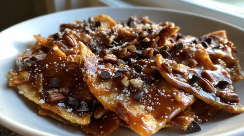 Spiced Caramel Apple Nachos