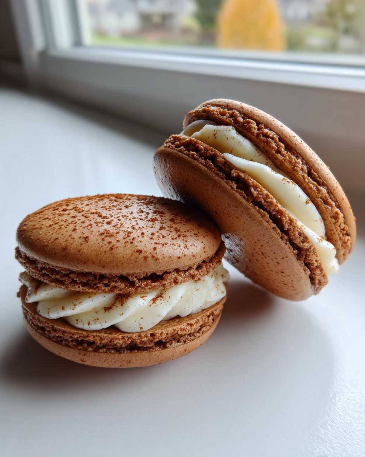 Spiced Gingerbread Latte Macaron - detail 4