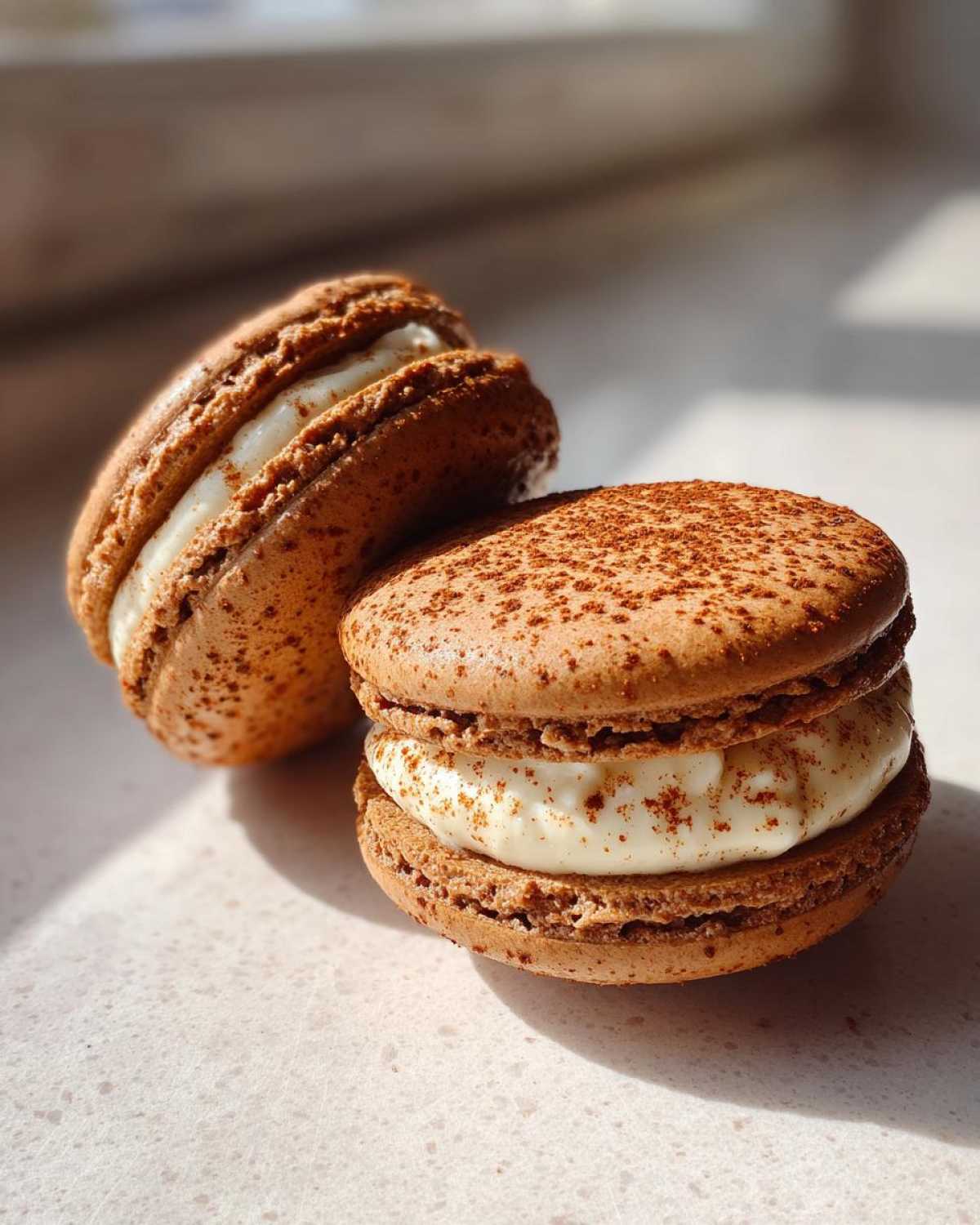 Spiced Gingerbread Latte Macaron - detail 4