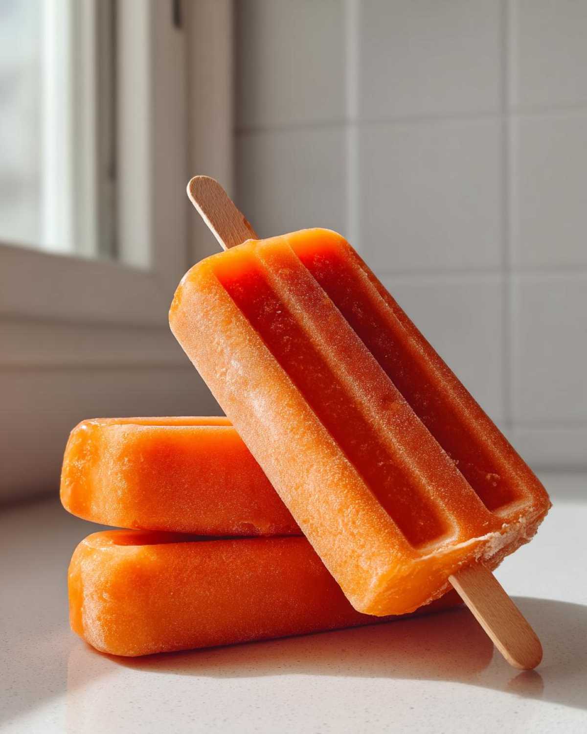 Spiced Persimmon Frozen Yogurt Pops - detail 1