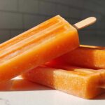 Spiced Persimmon Frozen Yogurt Pops