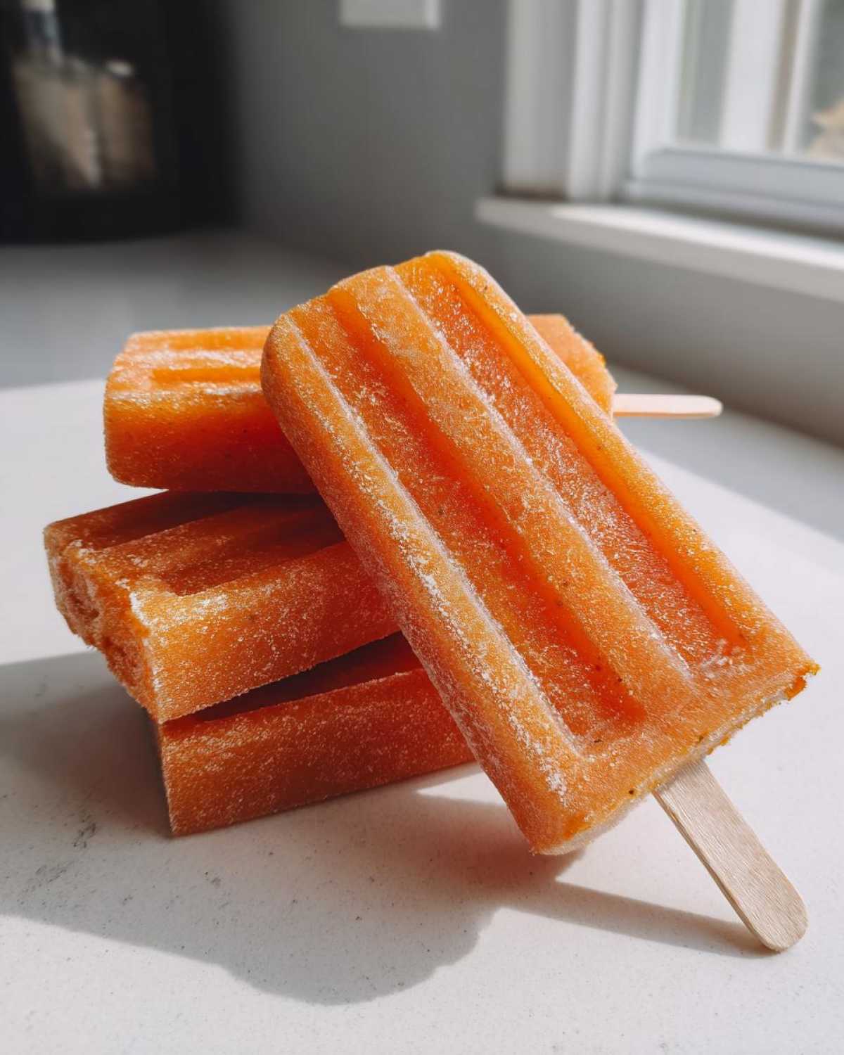 Spiced Persimmon Frozen Yogurt Pops - detail 3