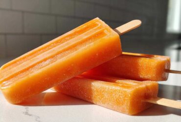 Spiced Persimmon Frozen Yogurt Pops