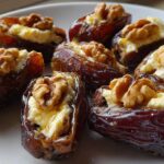 Stuffed Dates with Walnut and Goat Cheese