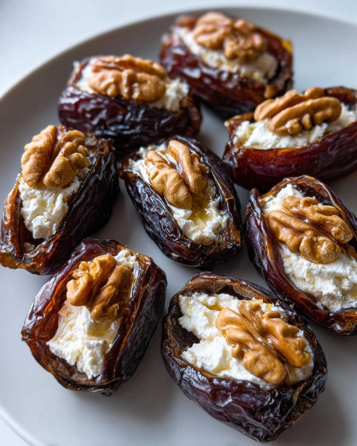 Stuffed Dates with Walnut and Goat Cheese - detail 2