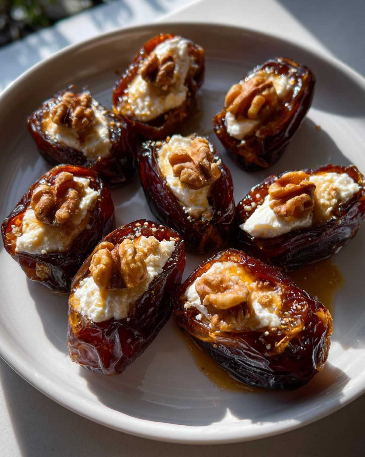 Stuffed Dates with Walnut and Goat Cheese - detail 4