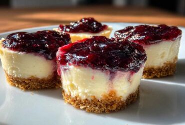 Sugar Plum Cheesecake Bites