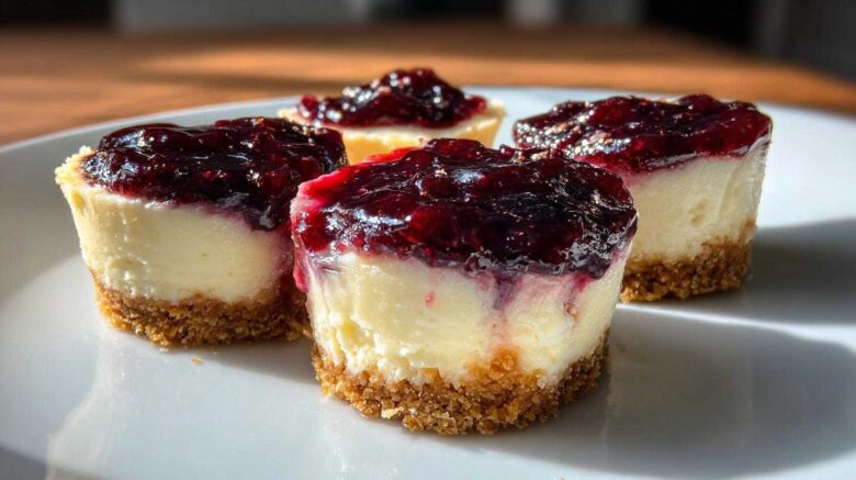 Sugar Plum Cheesecake Bites