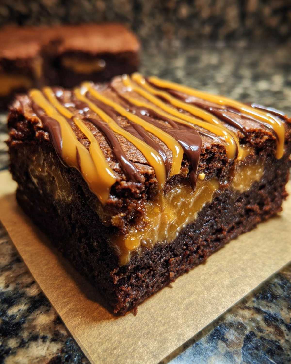 Tahini Caramel Brownies - detail 4