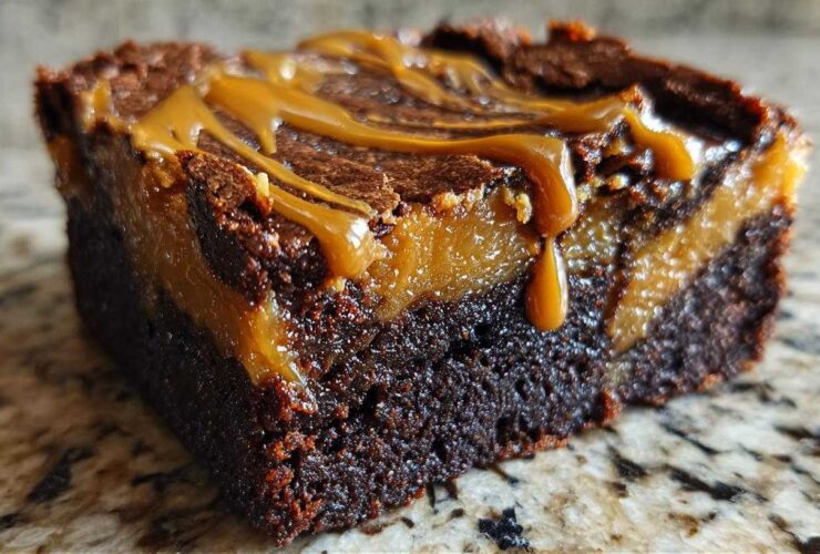 Tahini Caramel Brownies