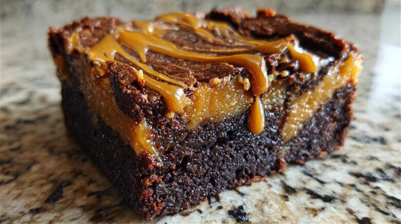 Tahini Caramel Brownies
