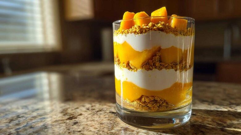 Turmeric Mango Yogurt Parfait