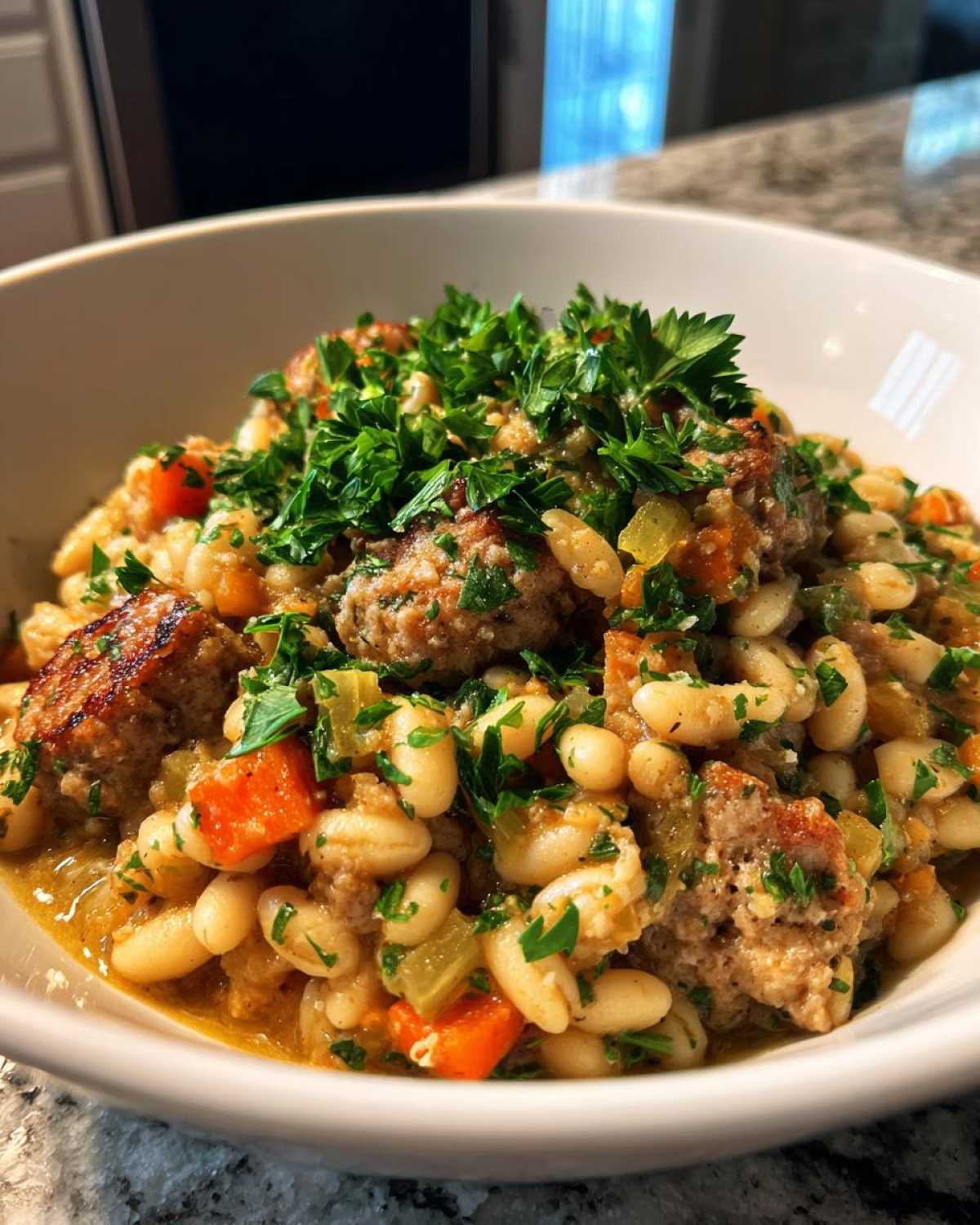 White Bean Cassoulet with Sausage - detail 1