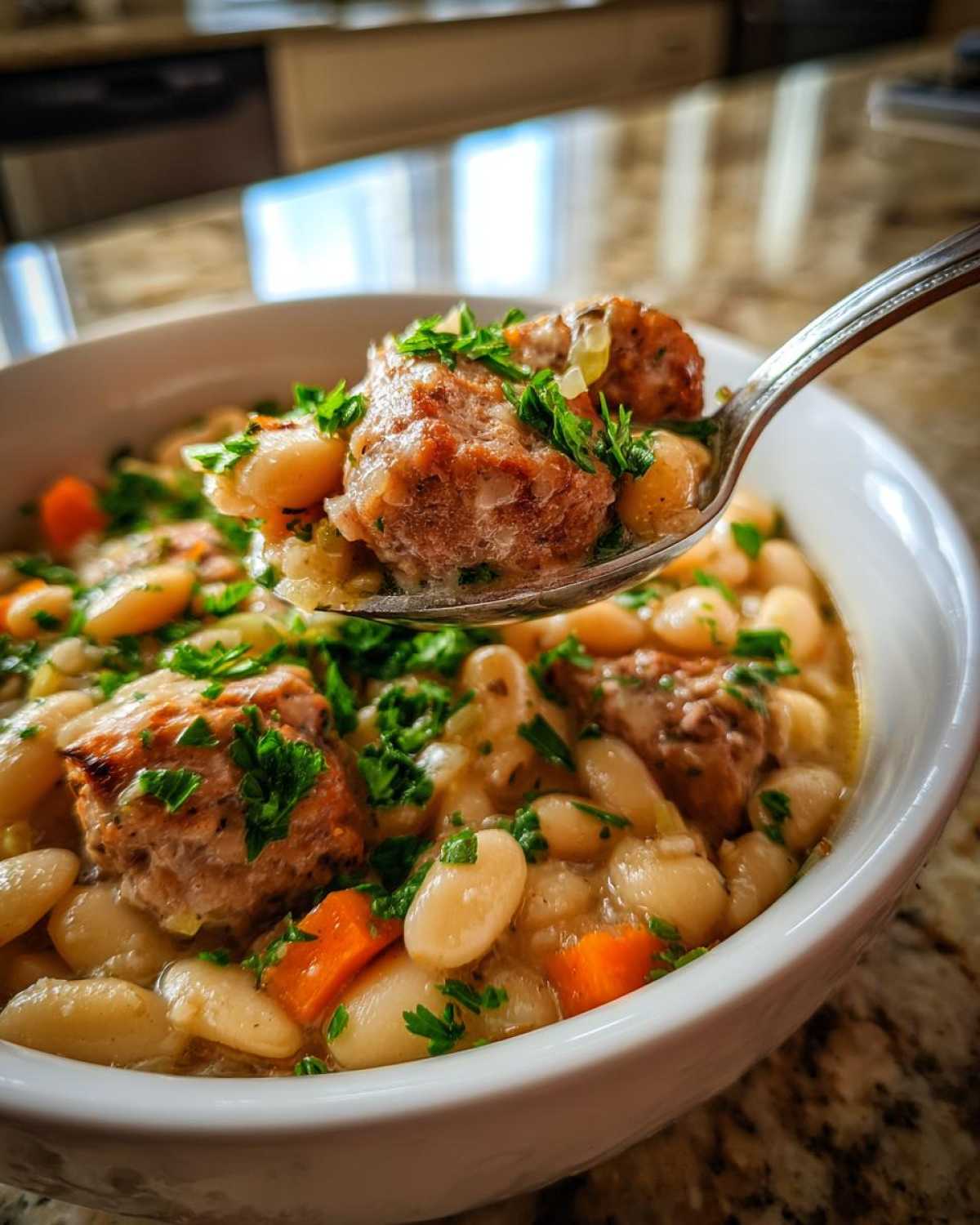 White Bean Cassoulet with Sausage - detail 3